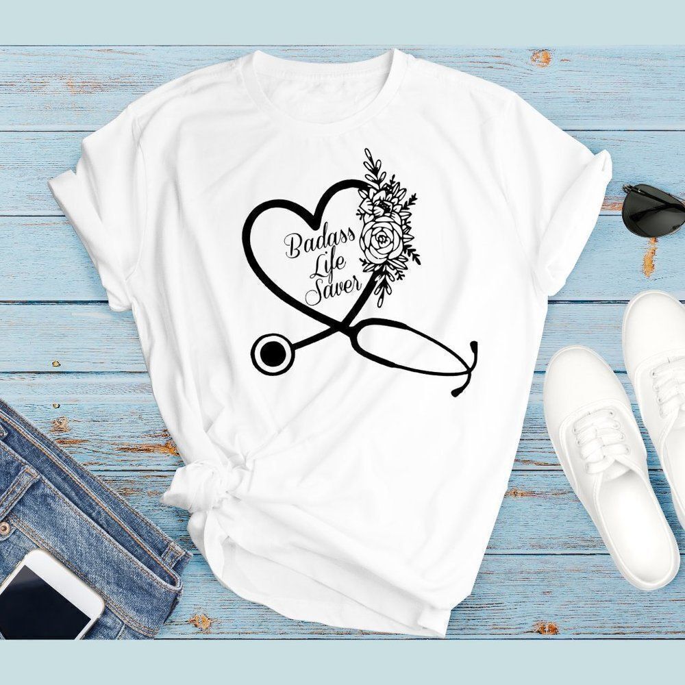 Badass Life Saver Soft Graphic Tee Shirt